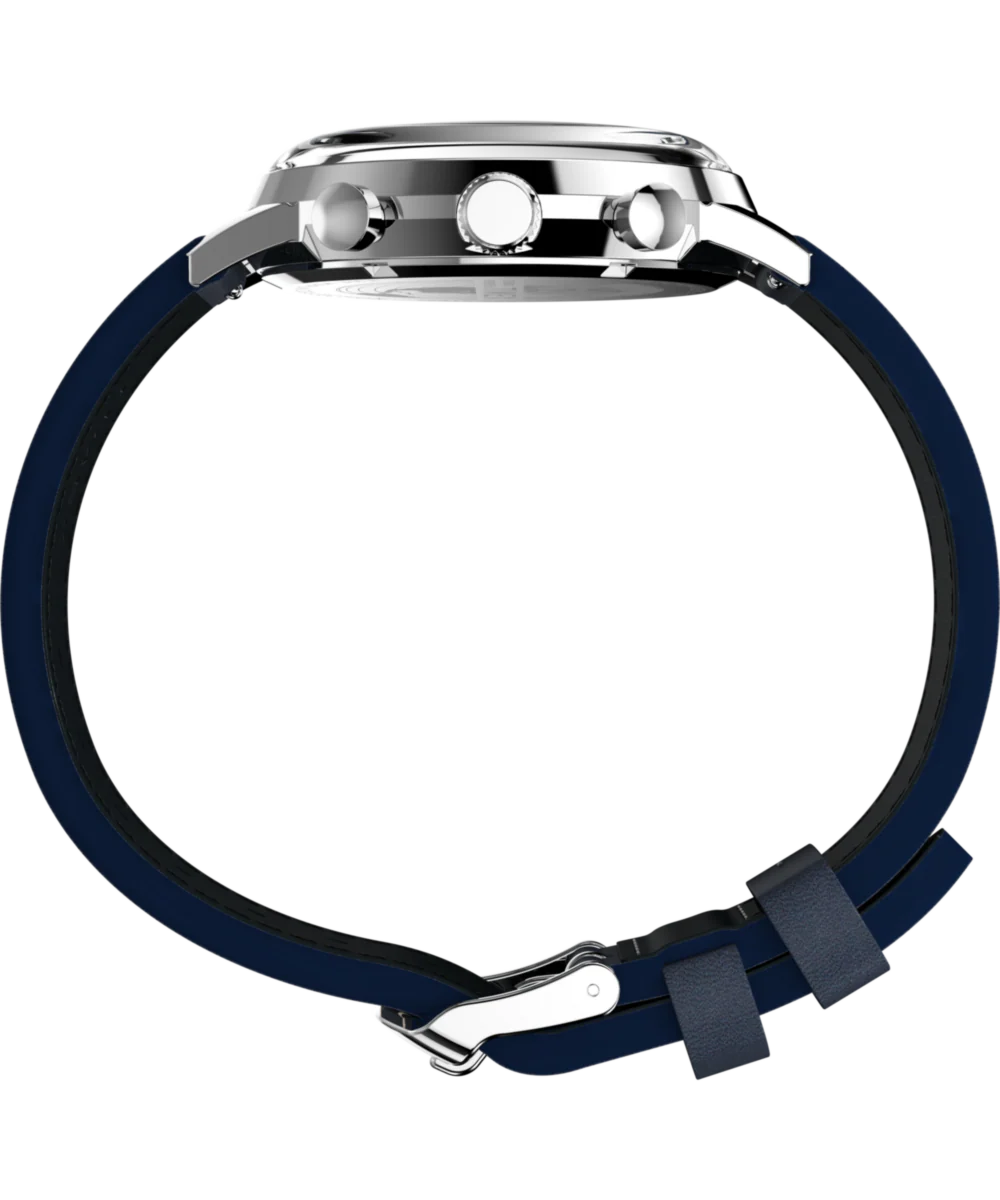 Marlin® Chronograph Tachymeter 40mm Leather Strap Watch - Image 5