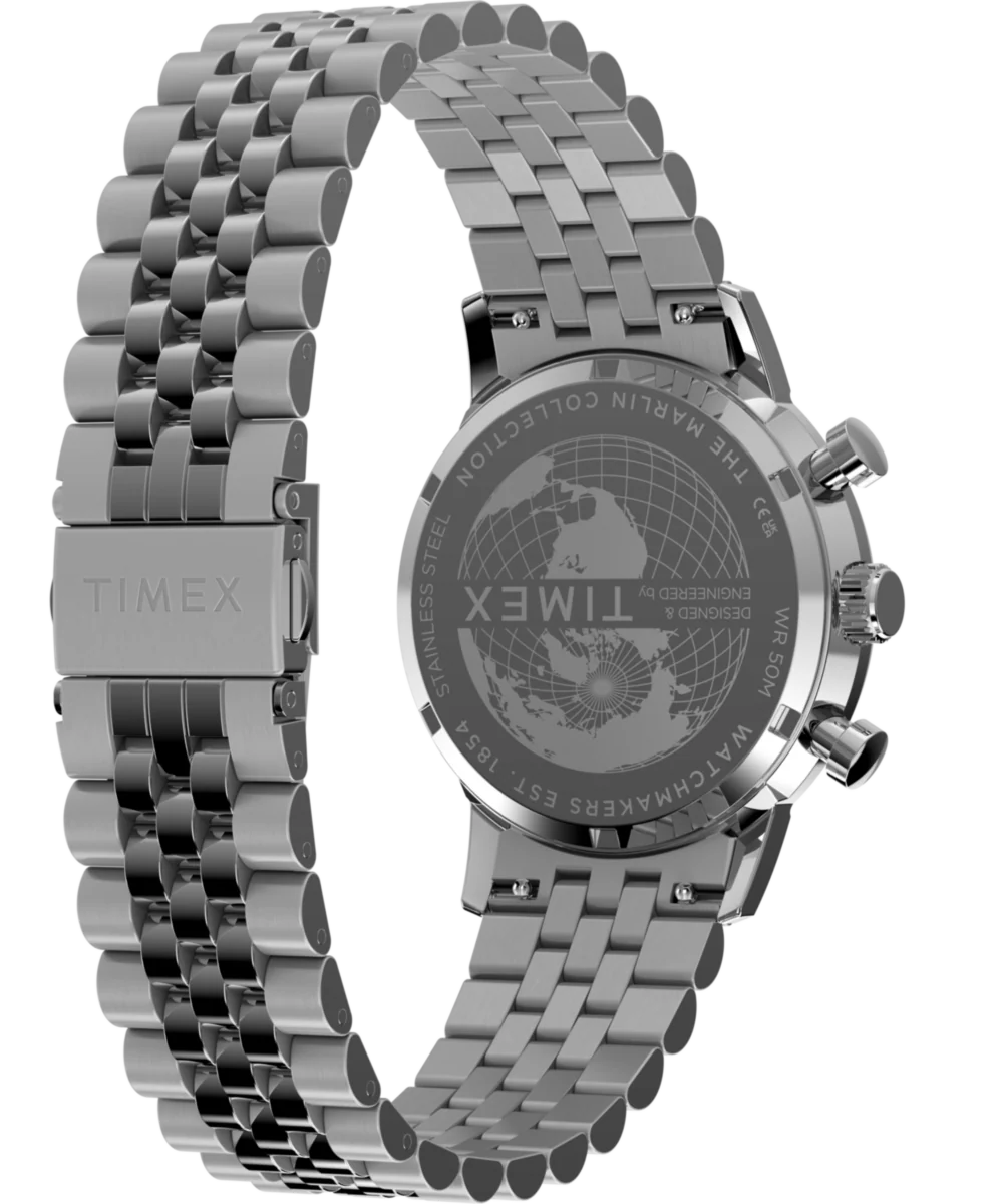 Marlin® Chronograph Tachymeter 40mm Stainless Steel Bracelet Watch - Image 5