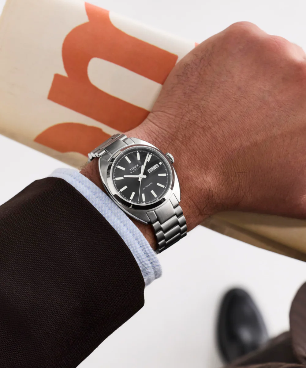Marlin® Draper Automatic 37mm Stainless Steel Bracelet Watch - Image 2