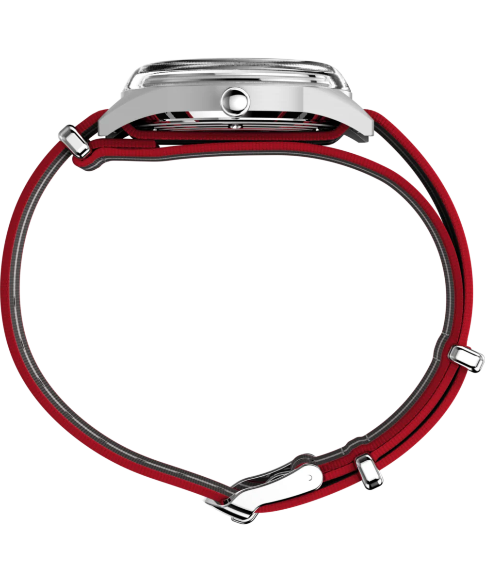Marlin® Jet Quartz 38mm Fabric Strap Watch - Image 2
