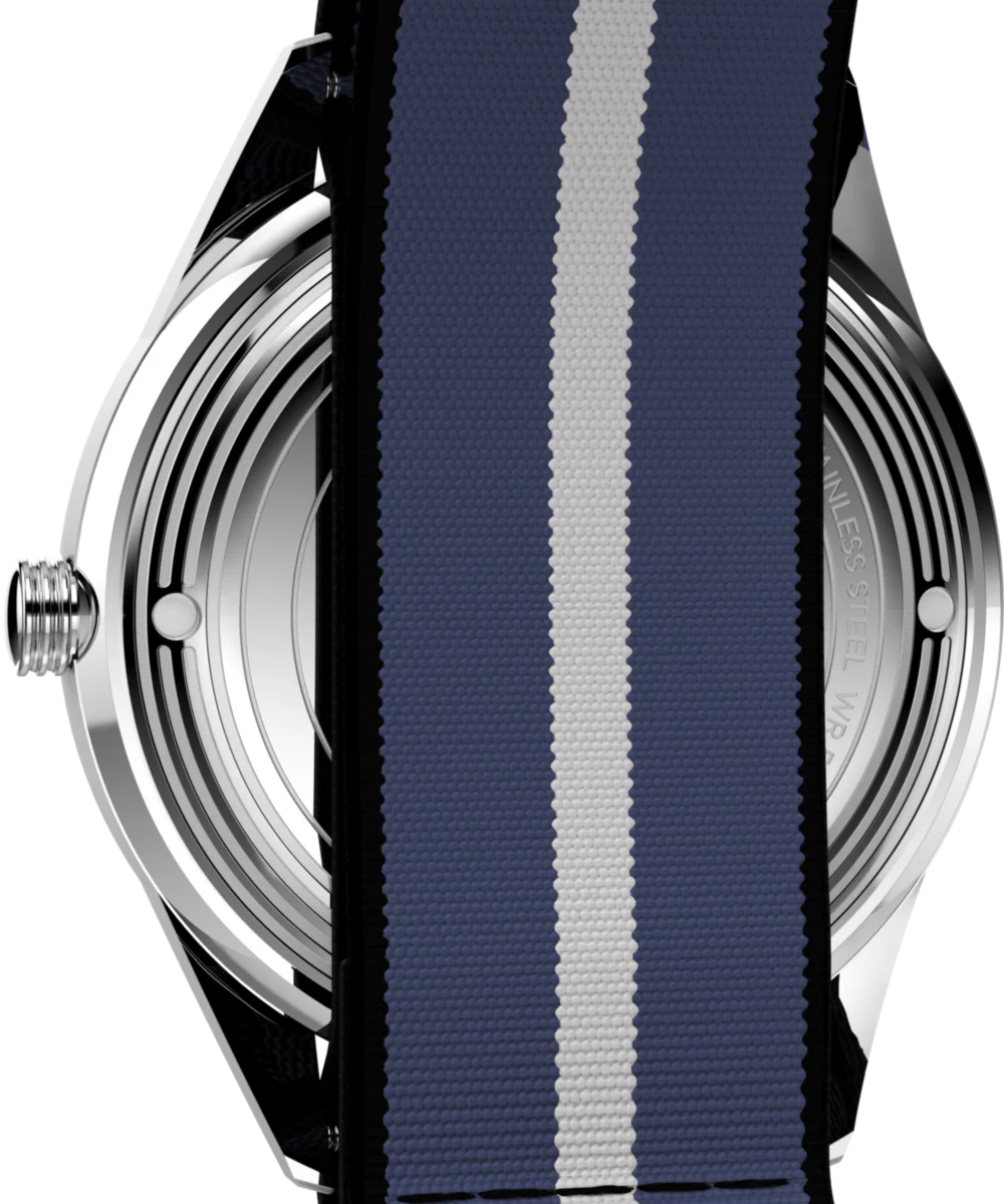 Marlin® Jet Quartz 38mm Fabric Strap Watch - Image 4