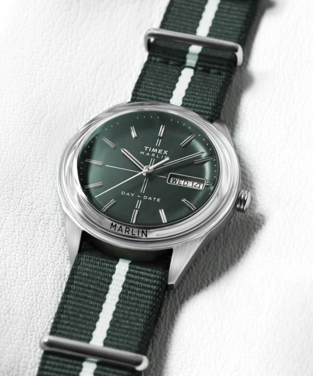 Marlin® Jet Quartz 38mm Fabric Strap Watch - Image 7