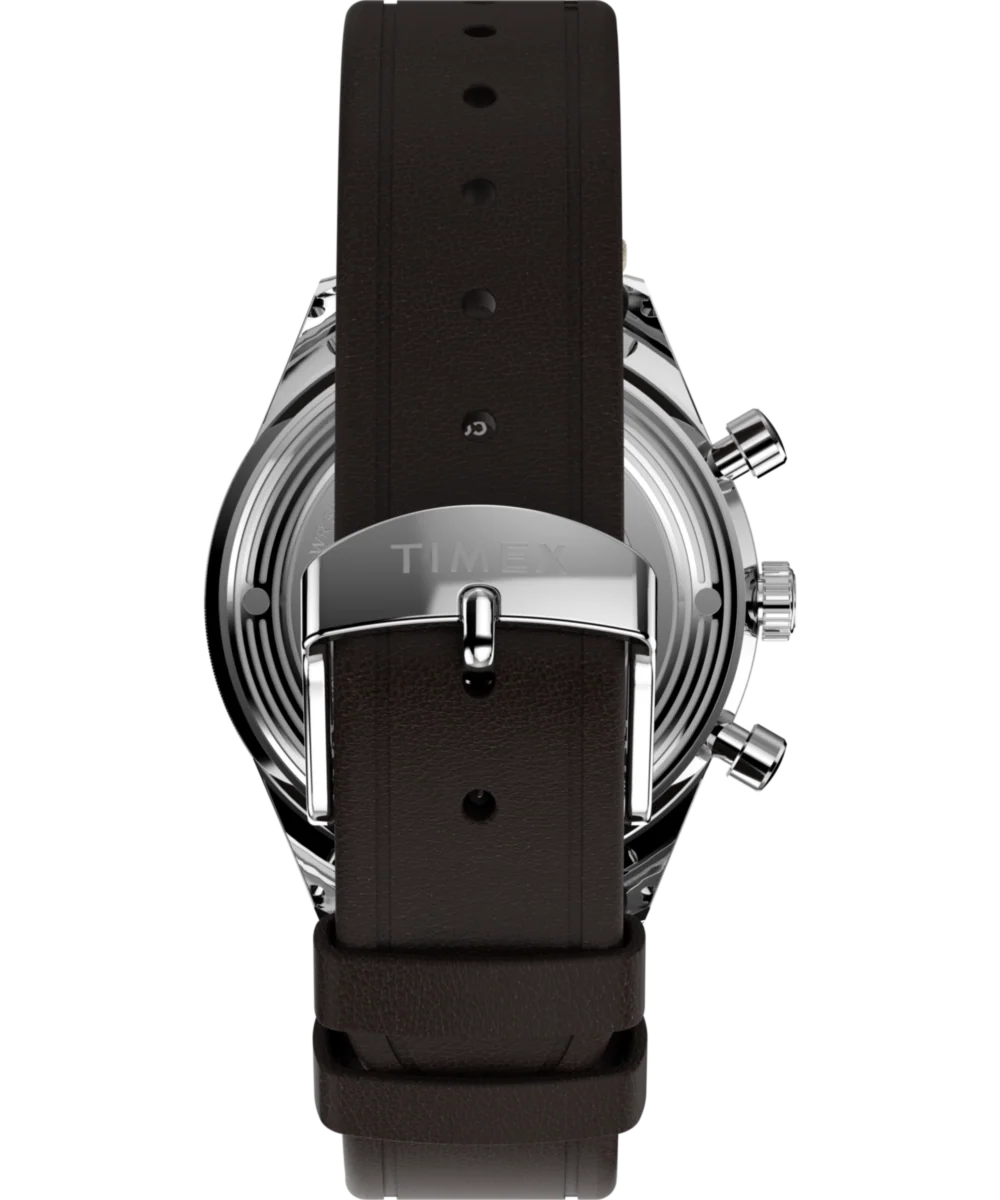Marlin® Jet Quartz Chronograph 40mm Leather Strap Watch - Image 4