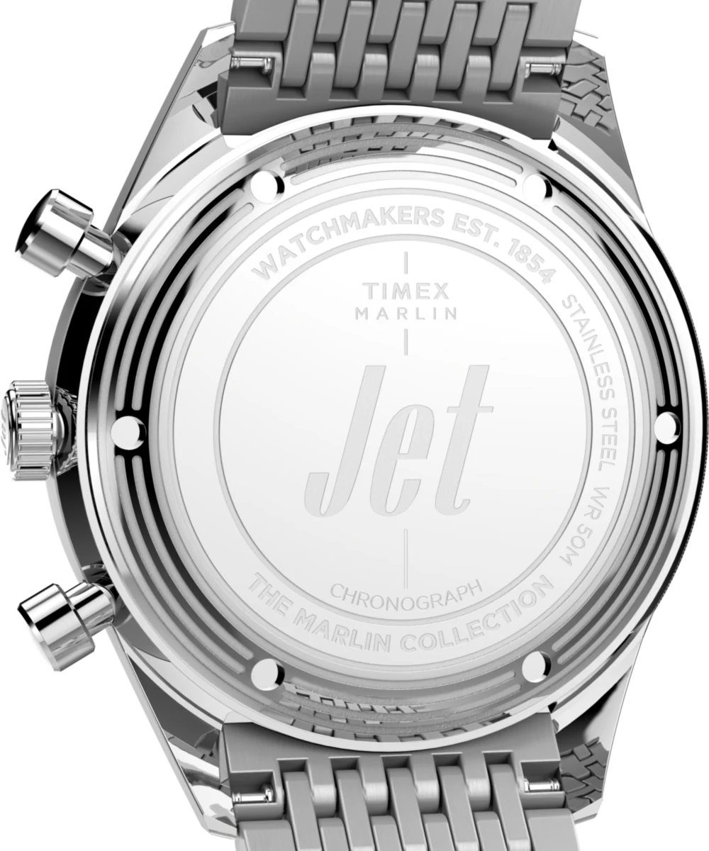 Marlin® Jet Quartz Chronograph 40mm Stainless Steel Bracelet Watch - Image 5