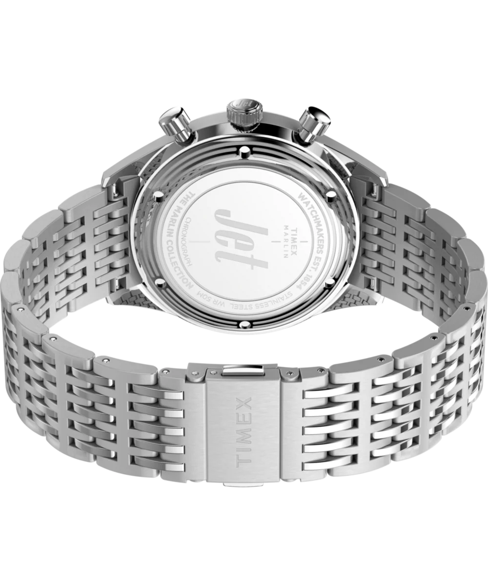 Marlin® Jet Quartz Chronograph 40mm Stainless Steel Bracelet Watch - Image 6