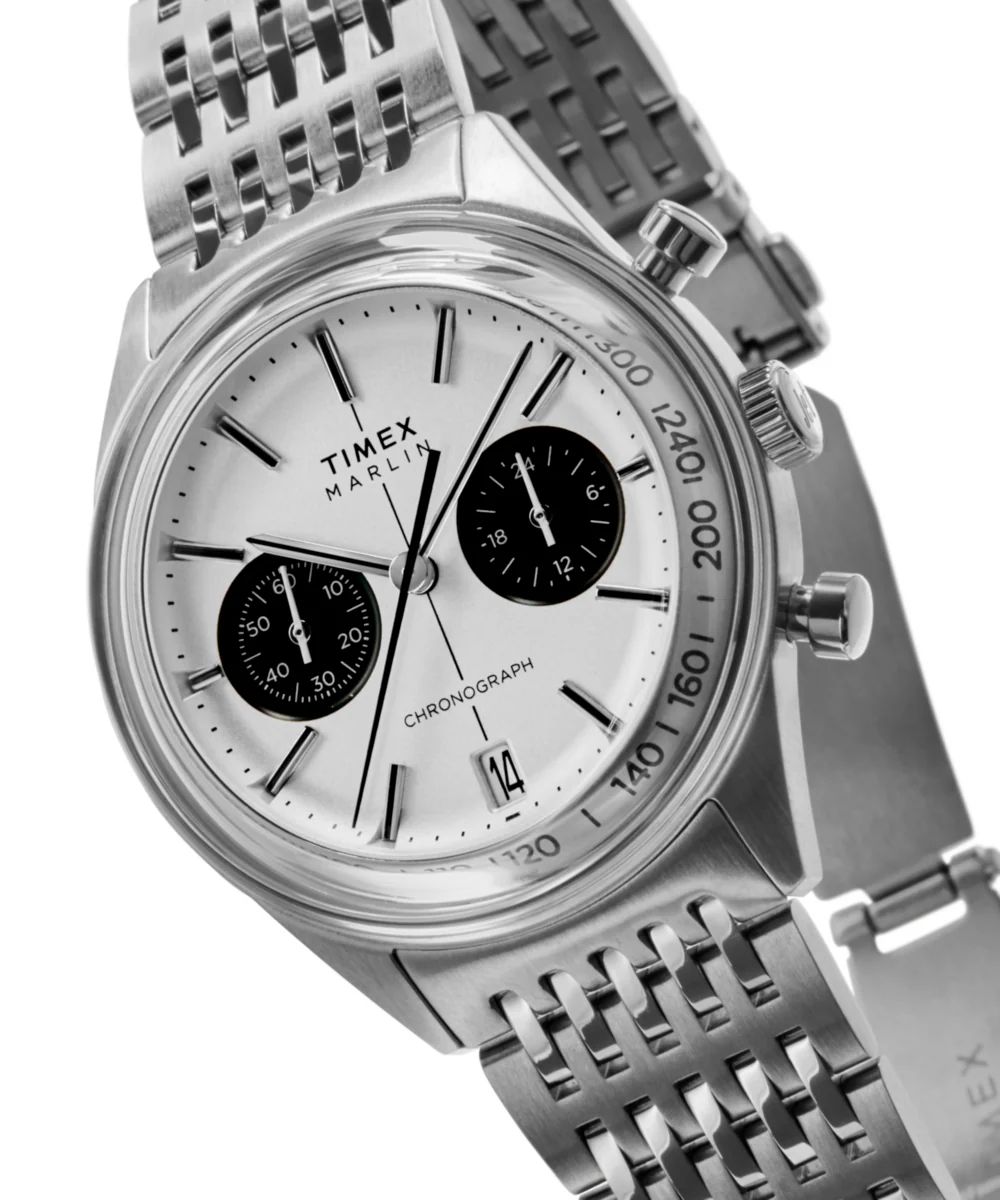 Marlin® Jet Quartz Chronograph 40mm Stainless Steel Bracelet Watch - Image 7