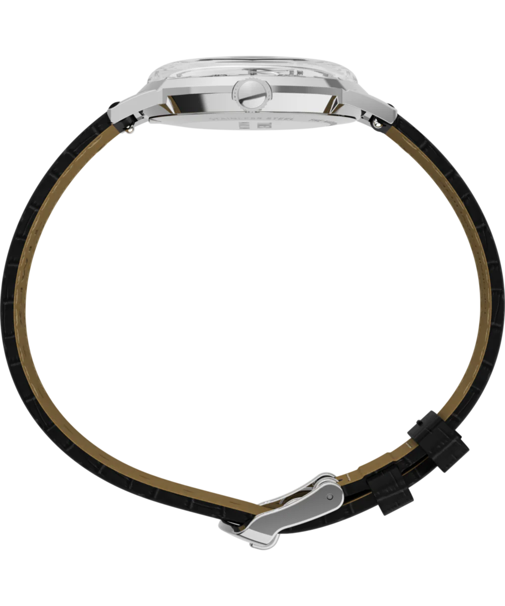Marlin® Quartz 34mm Leather Strap Watch - Image 3
