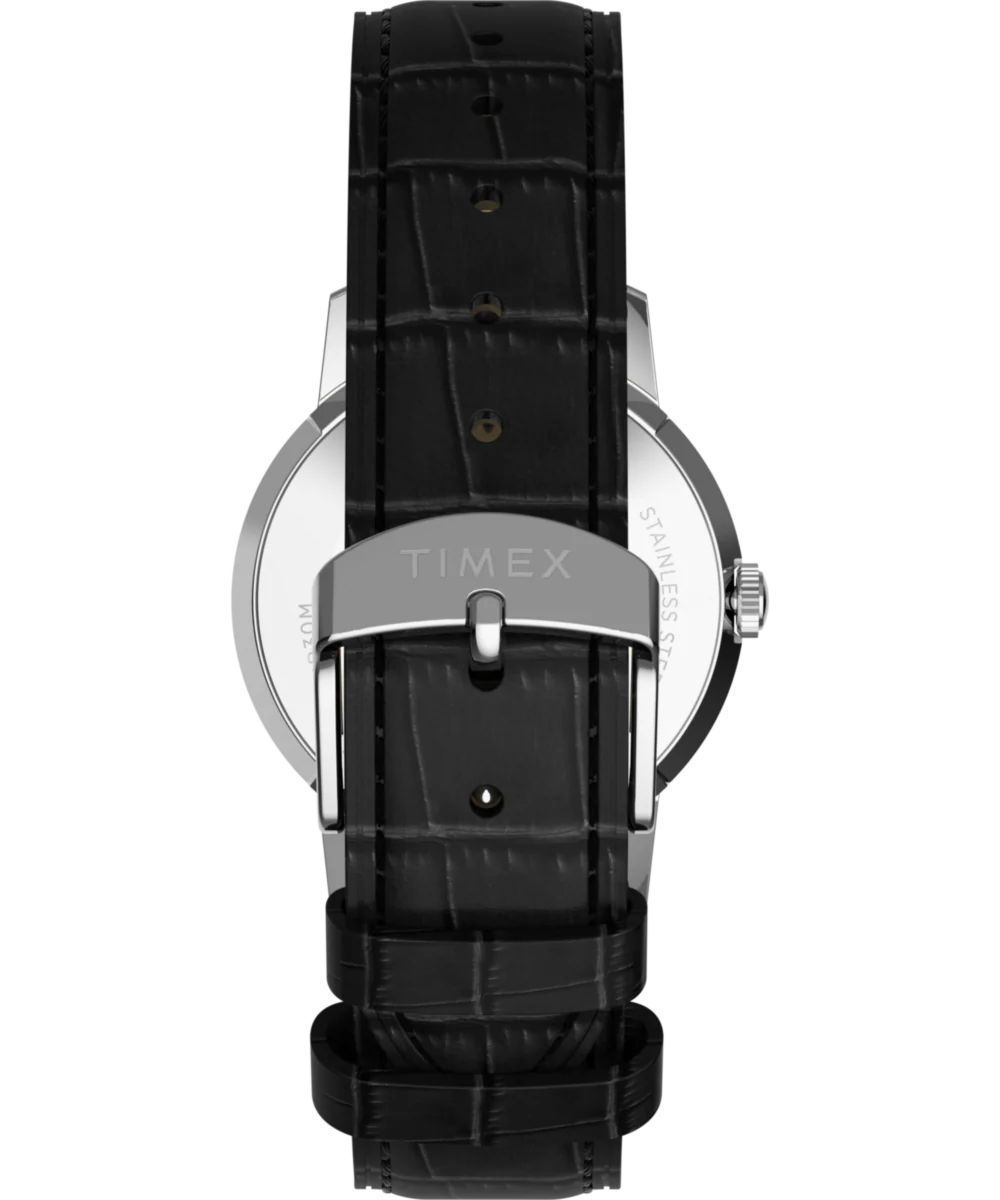 Marlin® Quartz 34mm Leather Strap Watch - Image 4
