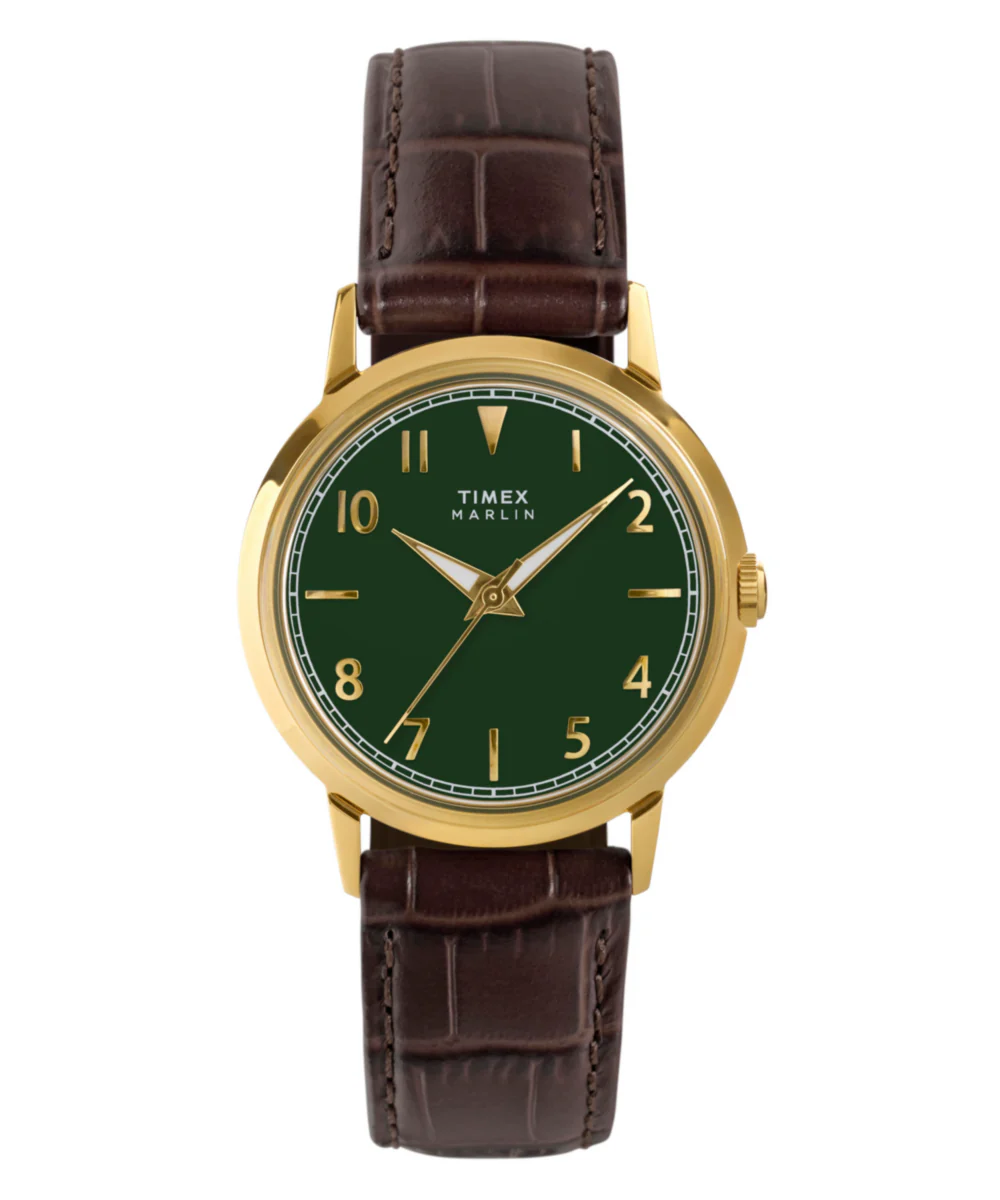Marlin® Quartz 34mm Leather Strap Watch - Image 7