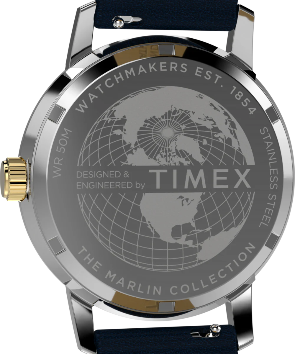 Marlin® Quartz GMT 40mm Leather Strap Watch - Image 4