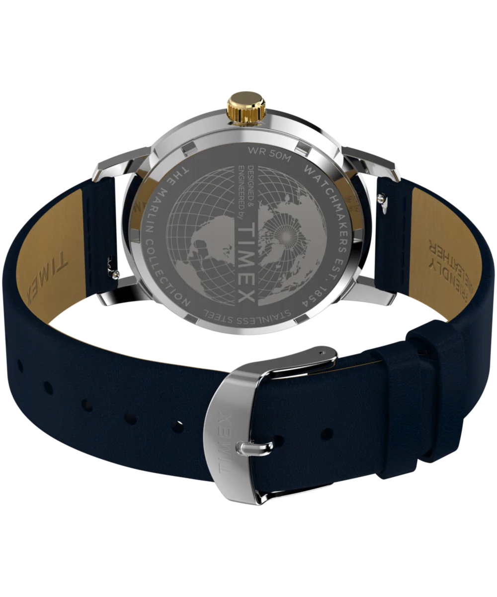 Marlin® Quartz GMT 40mm Leather Strap Watch - Image 5