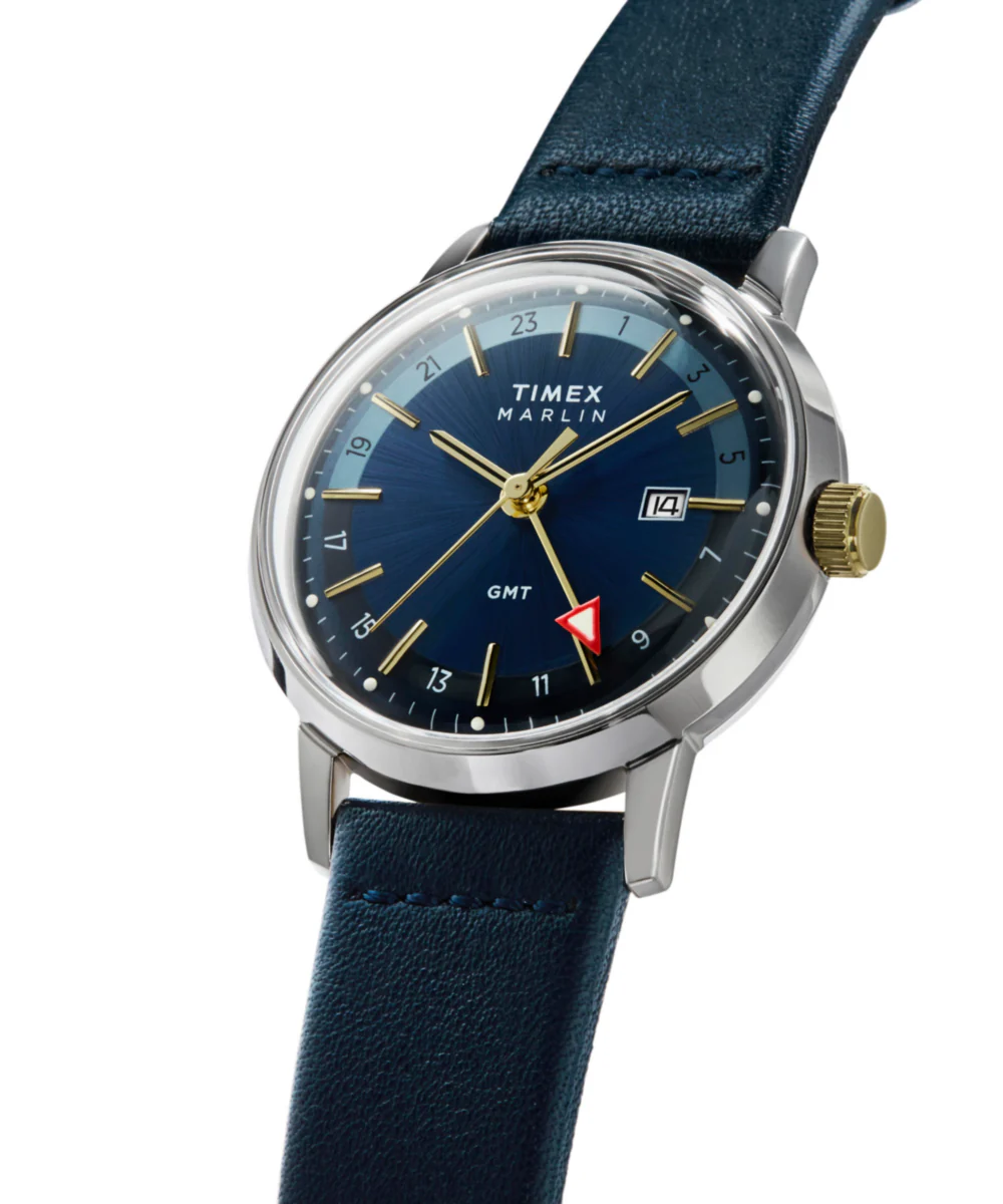 Marlin® Quartz GMT 40mm Leather Strap Watch - Image 6
