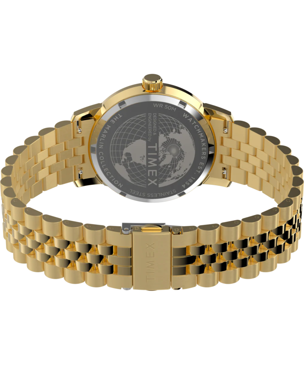 Marlin® Quartz GMT 40mm Stainless Steel Bracelet Watch - Image 5