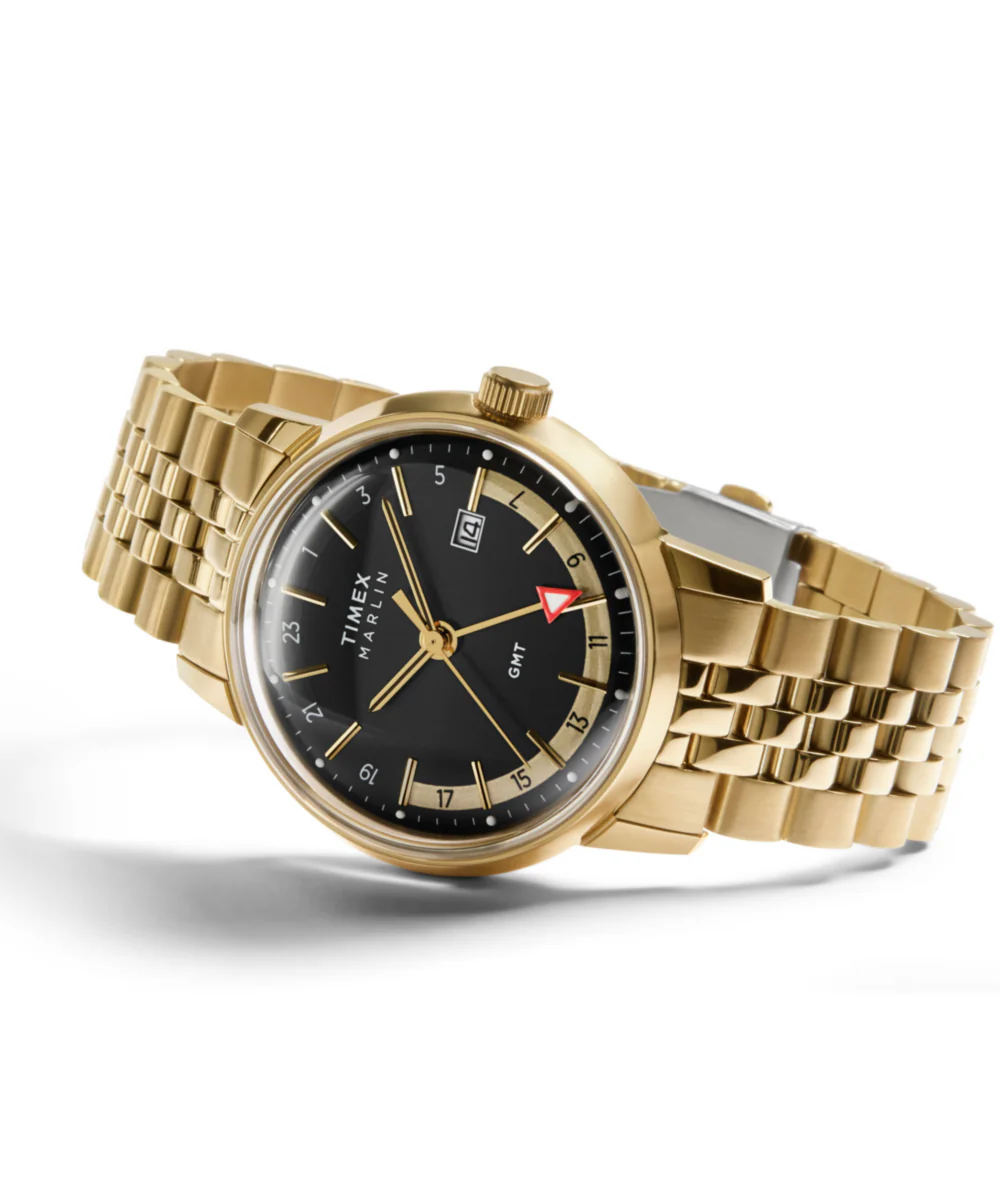 Marlin® Quartz GMT 40mm Stainless Steel Bracelet Watch - Image 6