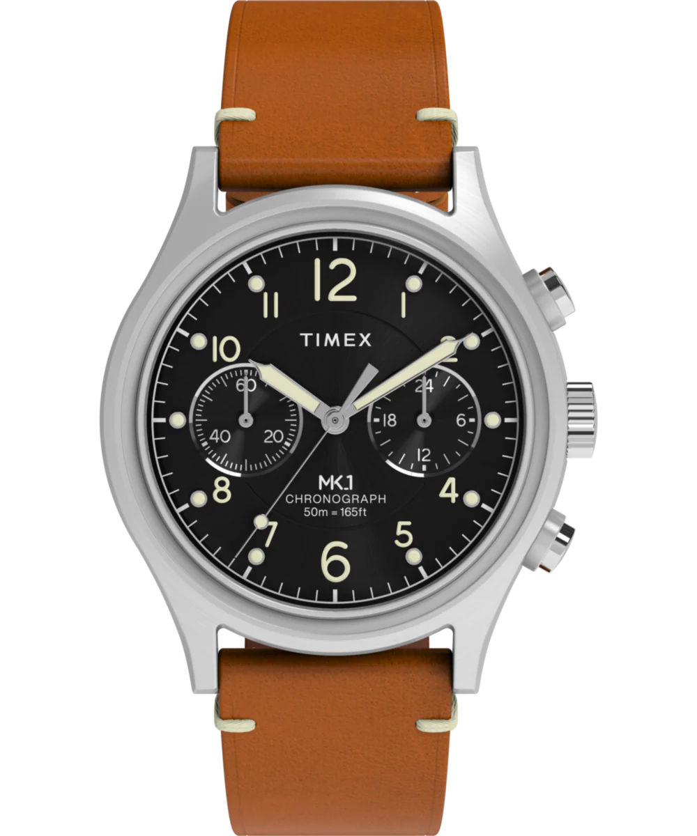 MK1 Chronograph 40mm Leather Strap Watch