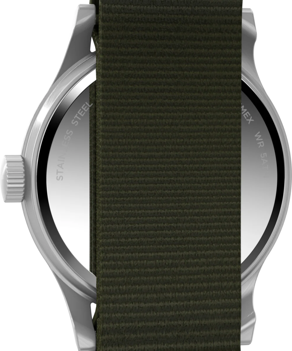 MK1® Hand-Wound 36mm Fabric Strap Watch - Image 6