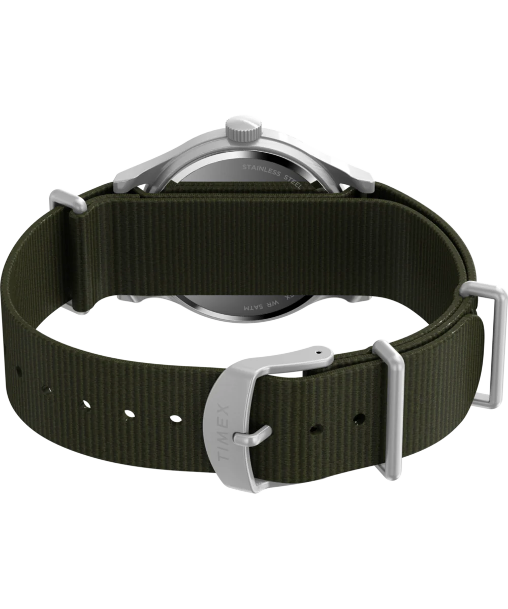 MK1® Hand-Wound 36mm Fabric Strap Watch - Image 7