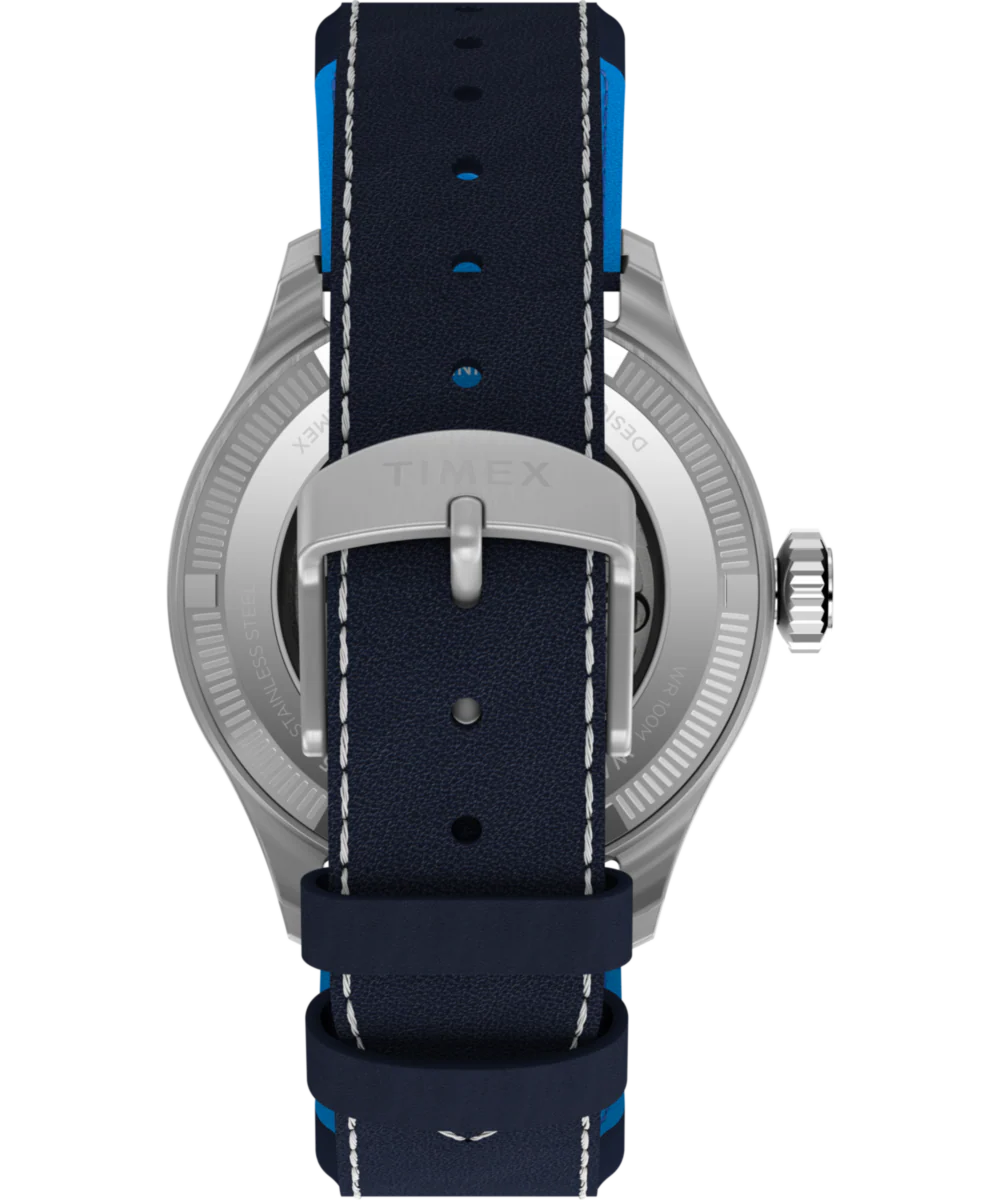 Pan Am® x Timex Waterbury Automatic Ace 41mm Leather Strap Watch - Image 5