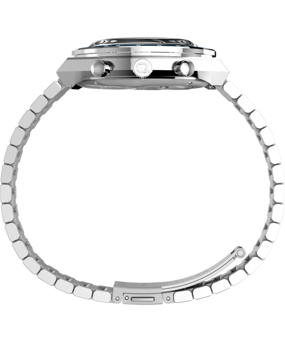 Peanuts® x Q Timex Chronograph 40mm Stainless Steel Bracelet Watch - Image 3