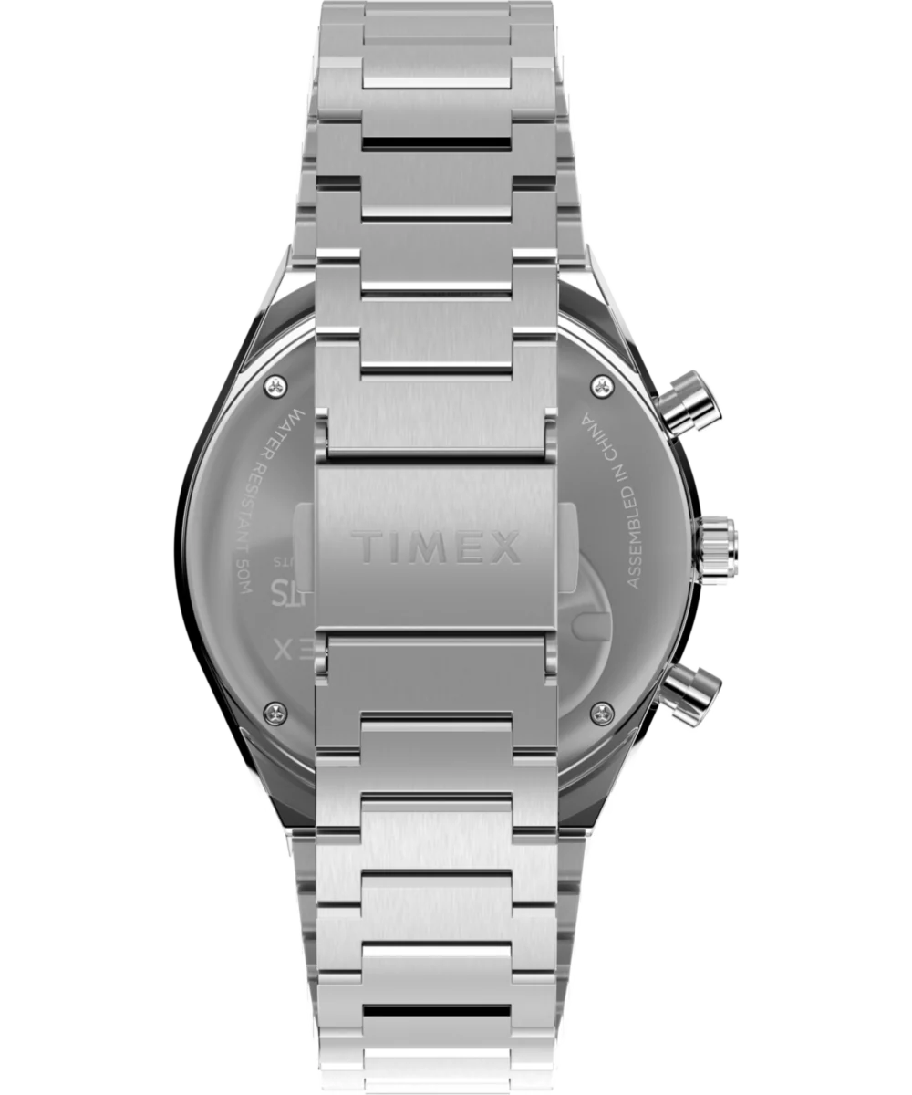 Peanuts® x Q Timex Chronograph 40mm Stainless Steel Bracelet Watch - Image 4