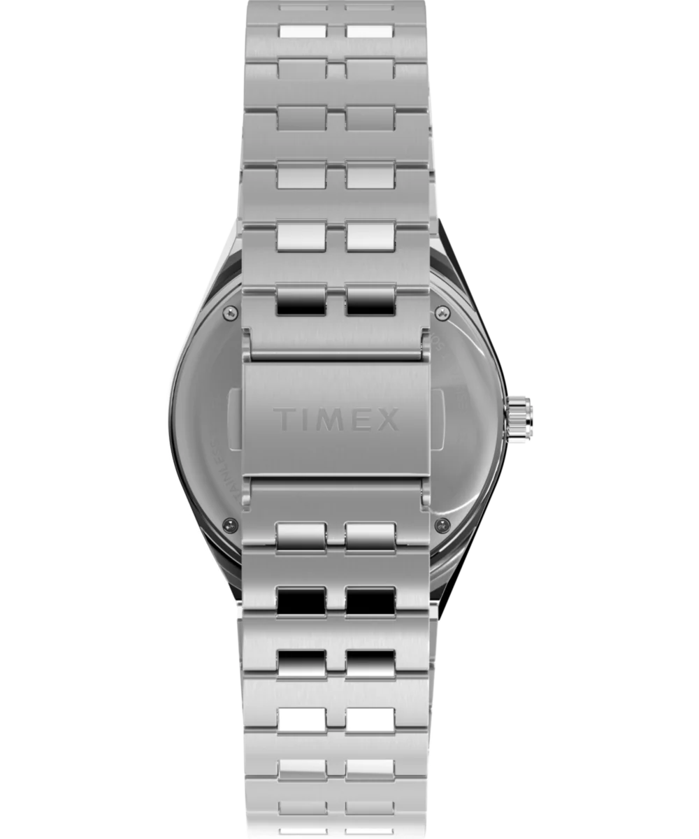 Peanuts® x Q Timex® GMT 38mm Stainless Steel Bracelet Watch - Image 4