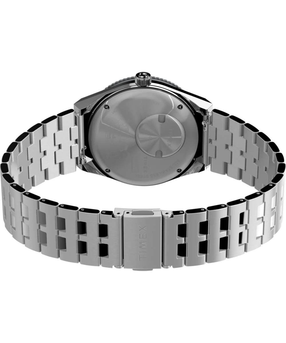 Peanuts® x Q Timex® GMT 38mm Stainless Steel Bracelet Watch - Image 6