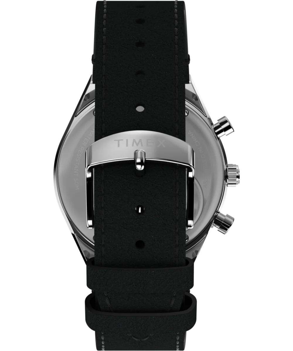 Peanuts® x Q Timex® Snoopy 40mm Leather Strap Watch - Image 3