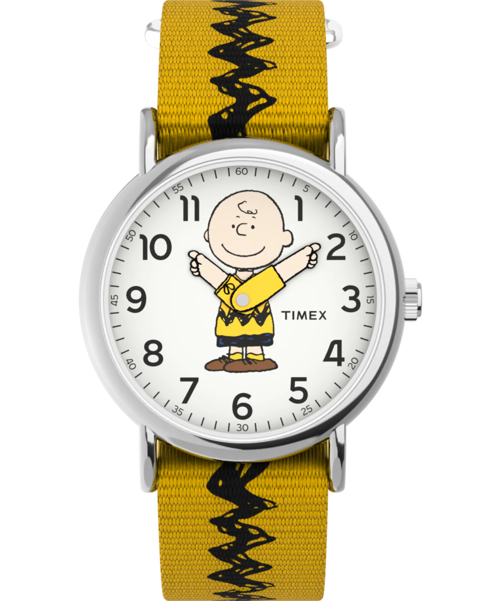 Peanuts® x Timex Charlie Brown 38mm Fabric Strap Watch