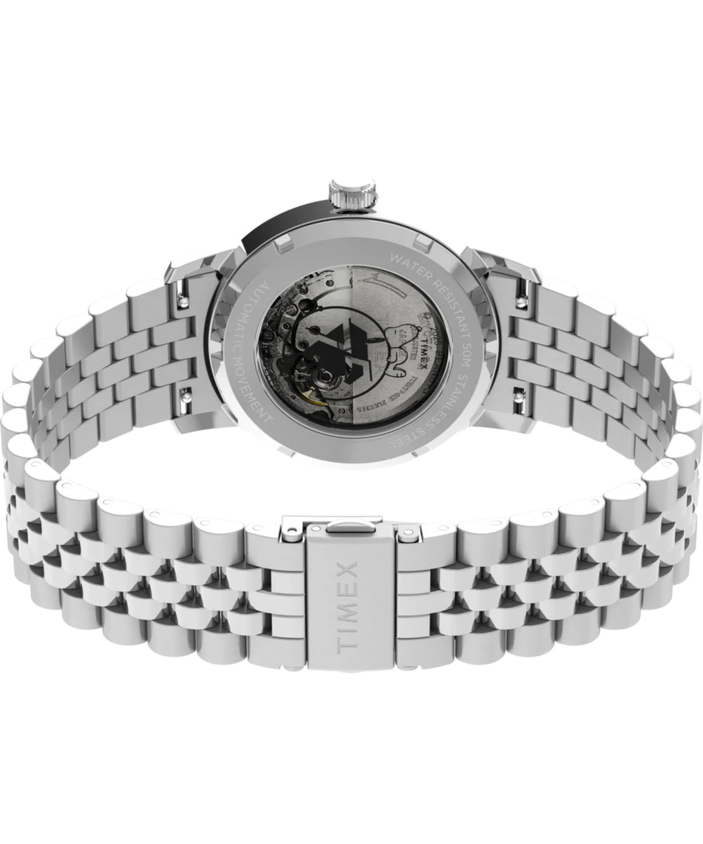 Peanuts® x Timex  Marlin® Automatic 75th Anniversary 40mm Stainless Steel Bracelet Watch - Image 6