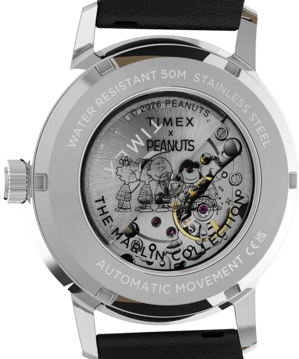 Peanuts® x Timex Marlin® Automatic Americana 40mm Leather Strap Watch - Image 5