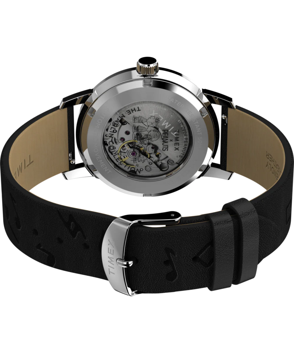 Peanuts® x Timex Marlin® Automatic Saxophonist 40mm Leather Strap Watch - Image 6