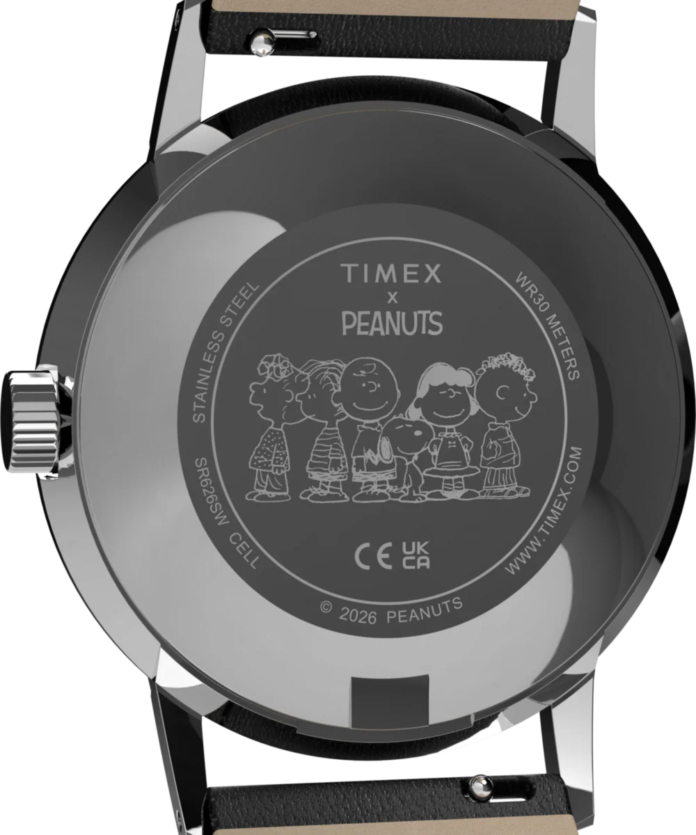 Peanuts® x Timex Marlin® Pickleball 38mm Leather Strap Watch - Image 5