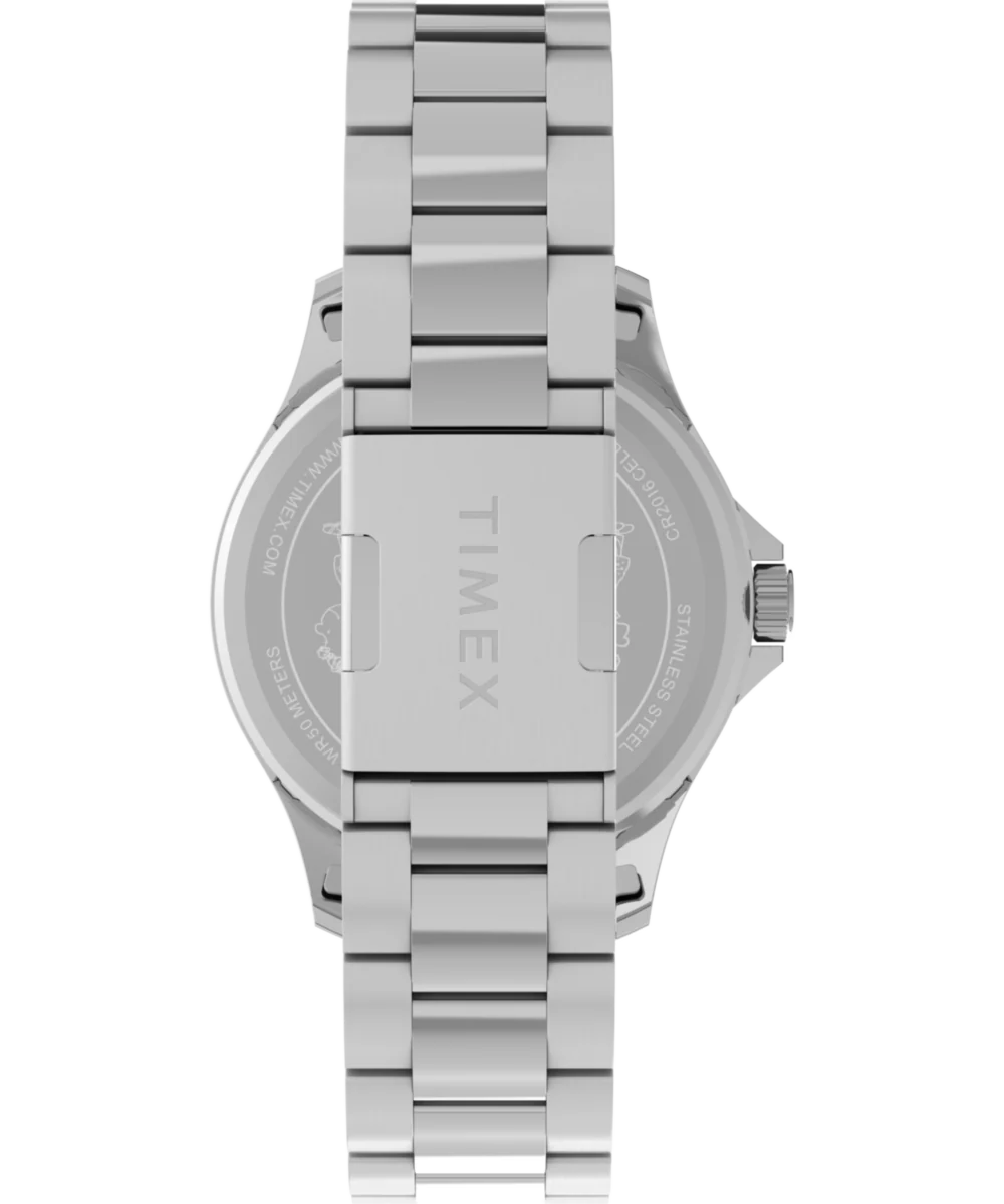 Peanuts® x Timex Navi Snoopy Soccer 41mm Stainless Steel Bracelet Watch - Image 4