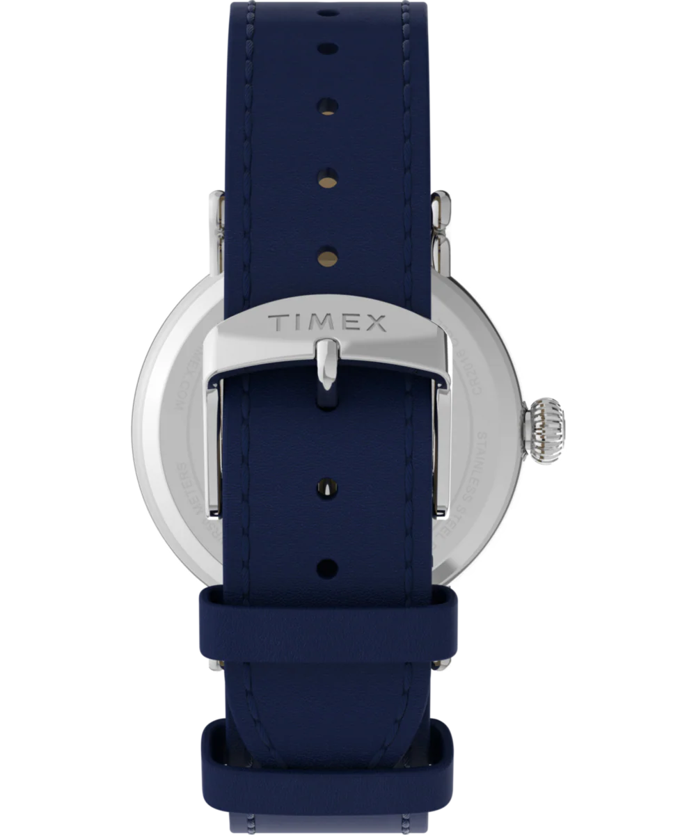 Peanuts® x Timex Standard Pumpkin Patch 40mm Leather Strap Watch - Image 3