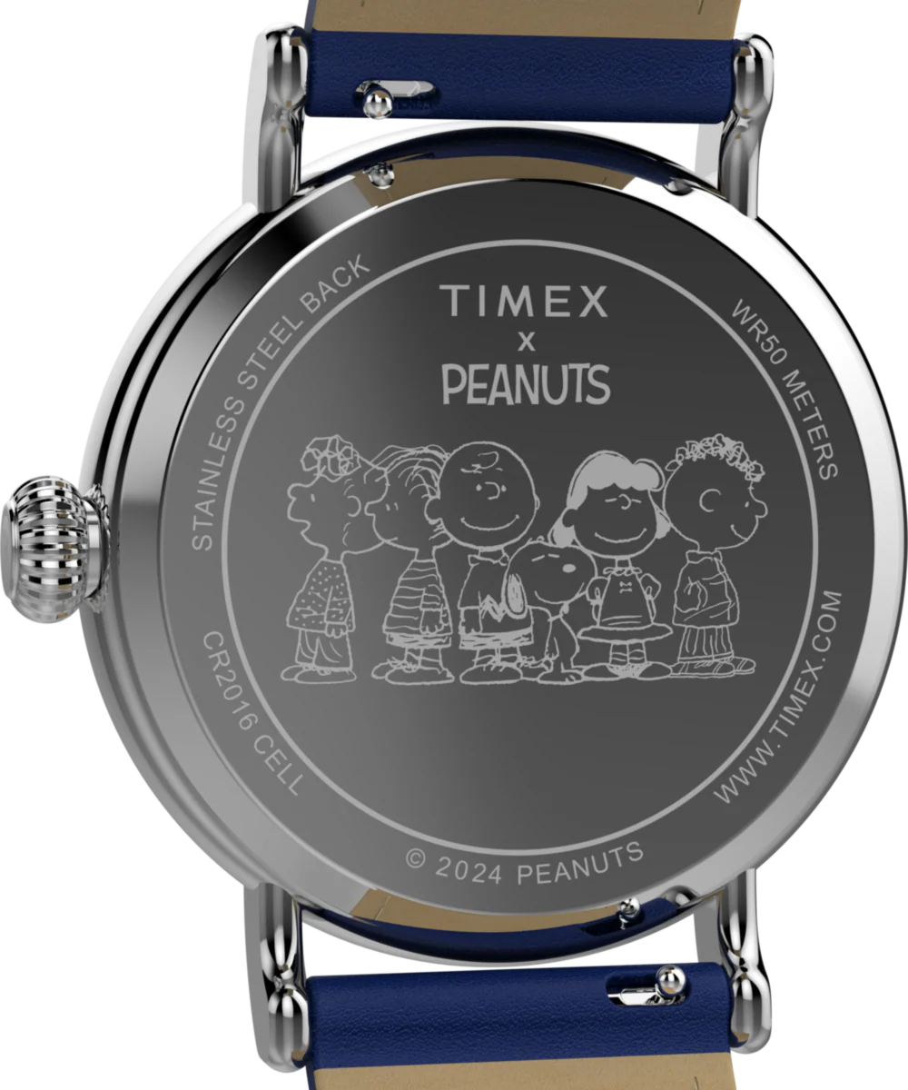 Peanuts® x Timex Standard Pumpkin Patch 40mm Leather Strap Watch - Image 4