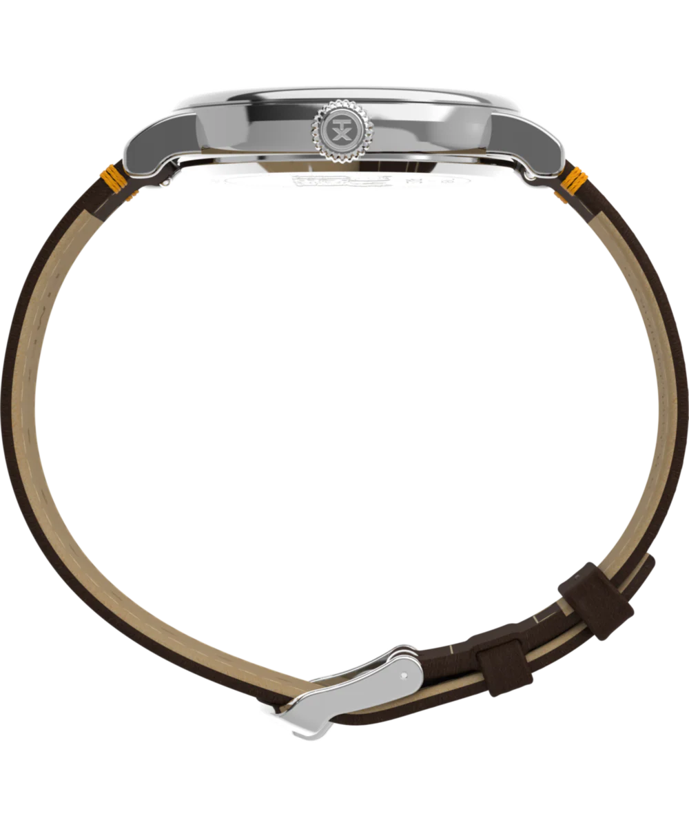 Peanuts® x Timex Standard Thanksgiving 40mm Leather Strap Watch - Image 3