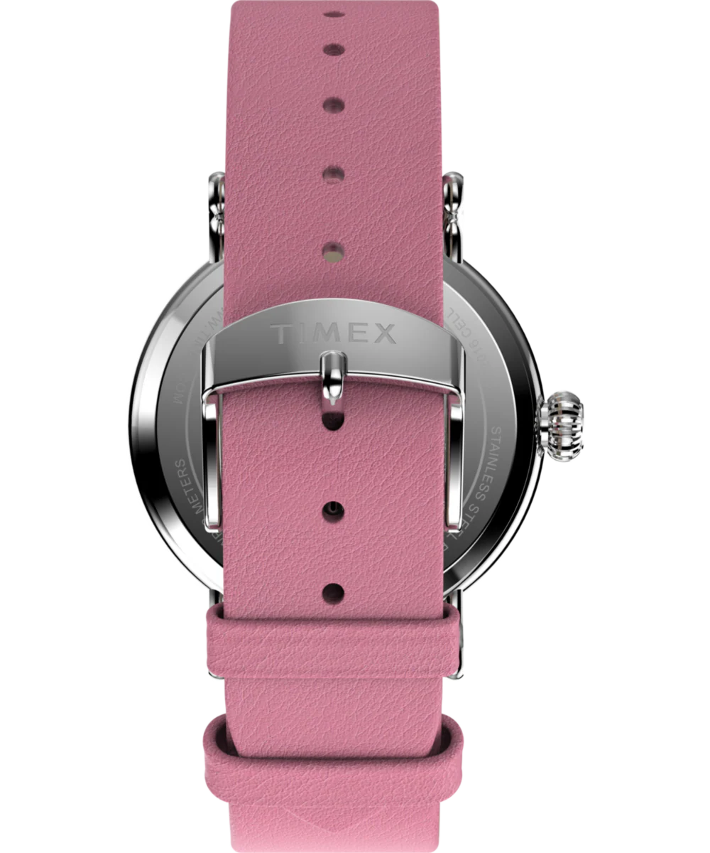 Peanuts x Timex Standard Valentine's 40mm Leather Strap Watch - Image 3