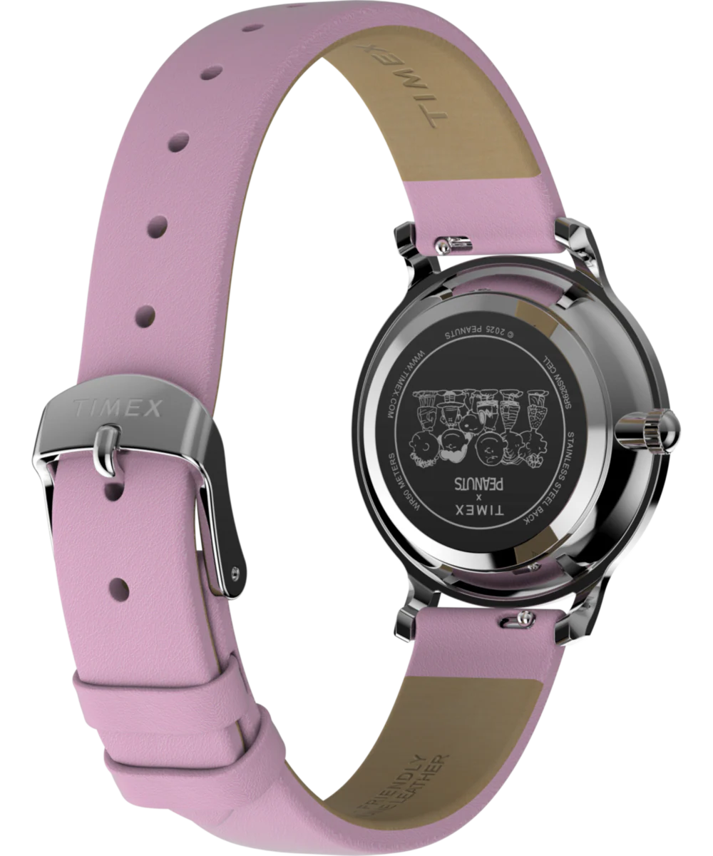 Peanuts® x Timex Transcend Snoopy Hug 31mm Leather Strap Watch - Image 6