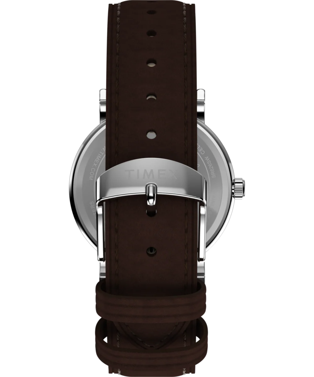 Peanuts® x Timex Weekender Baseball 38mm Leather Strap Watch - Image 3