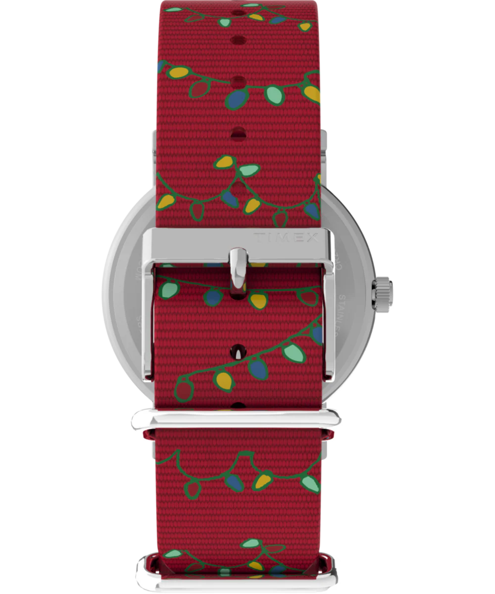 Peanuts® x Timex Weekender Holiday 38mm Fabric Strap Watch - Image 3