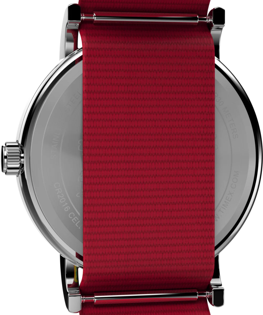 Peanuts® x Timex Weekender Holiday 38mm Fabric Strap Watch - Image 4