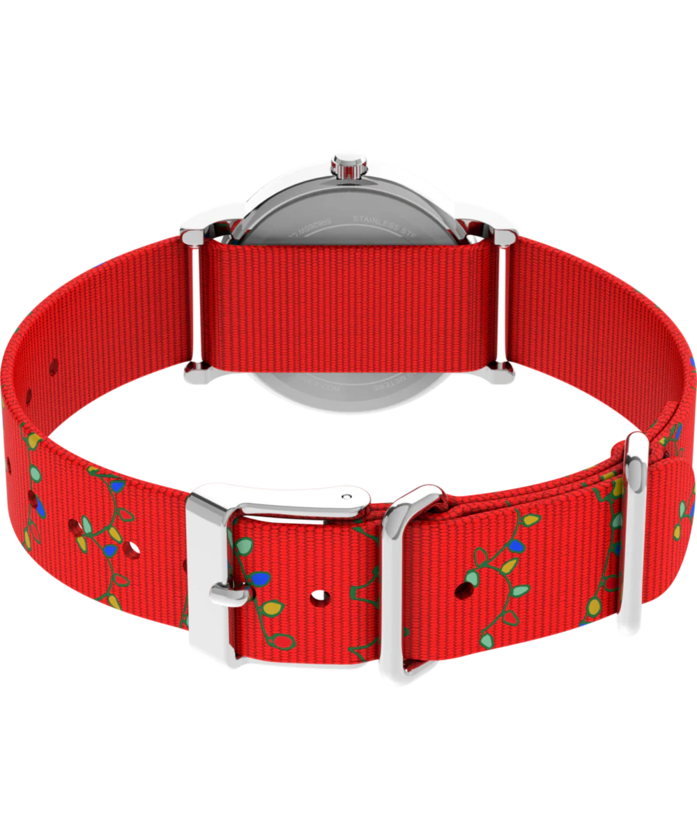 Peanuts® x Timex Weekender Snoopy Santa Hat 31mm Fabric Strap Watch - Image 5