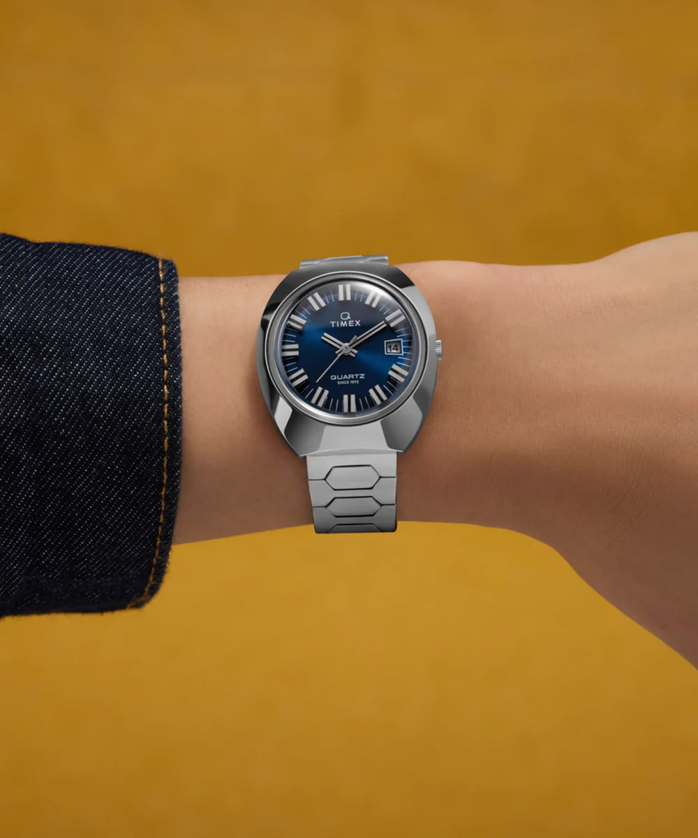 Q Timex® 1972 Time Machine Reissue 39mm Stainless Steel Bracelet Watch - Image 2