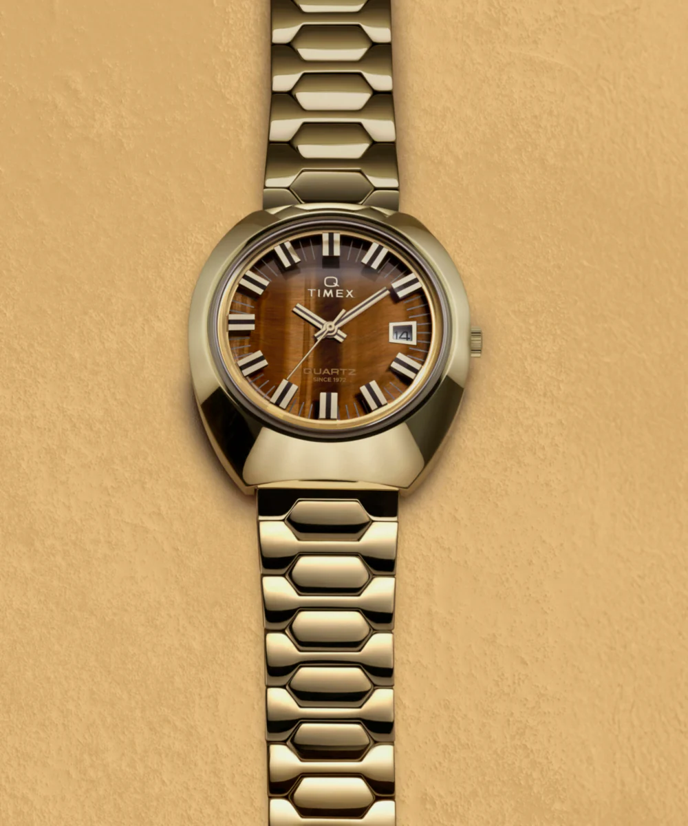 Q Timex® 1972 Time Machine Reissue 39mm Stainless Steel Bracelet Watch - Image 6