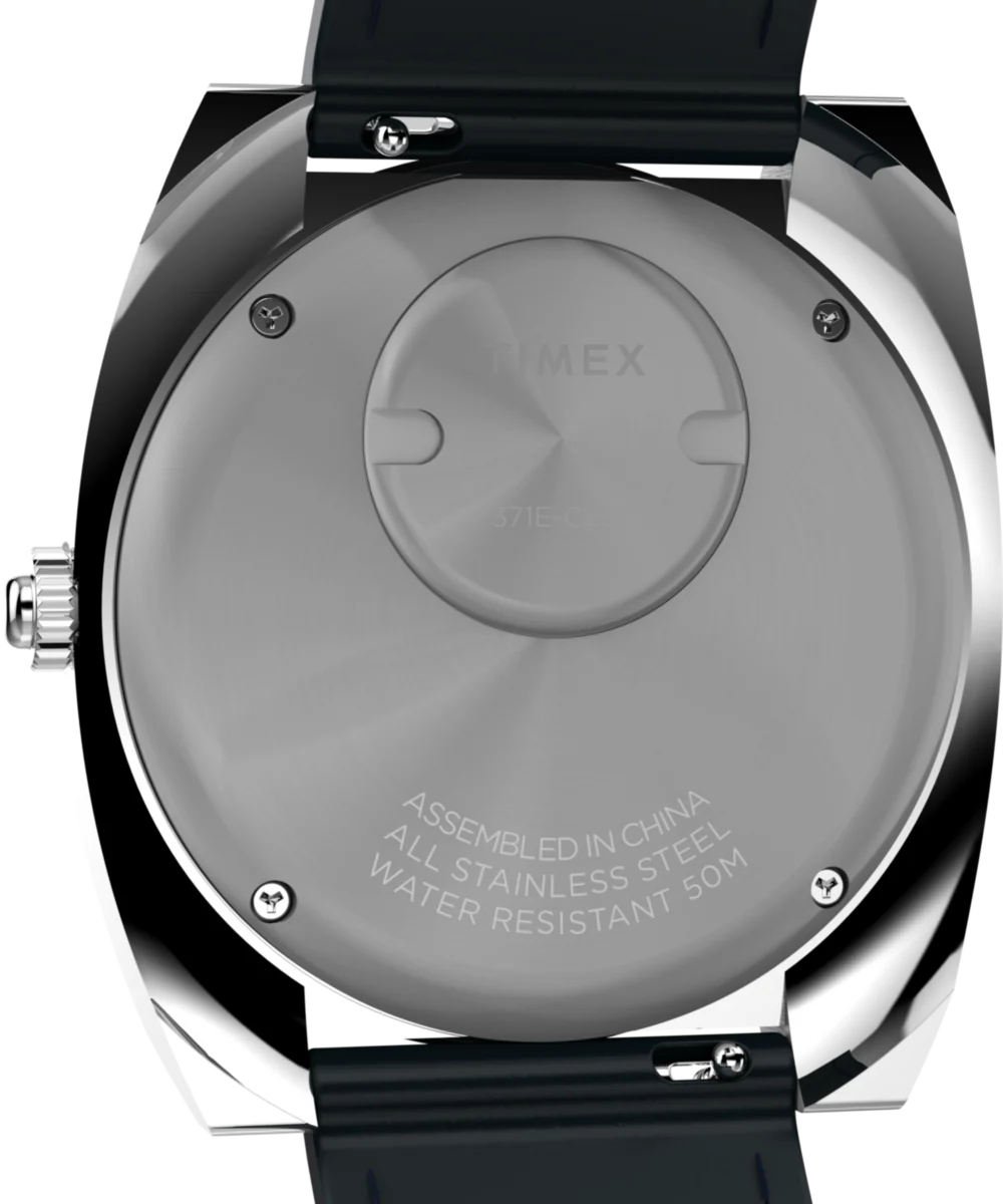Q Timex® 1972 World Time 39mm Leather Strap Watch - Image 4