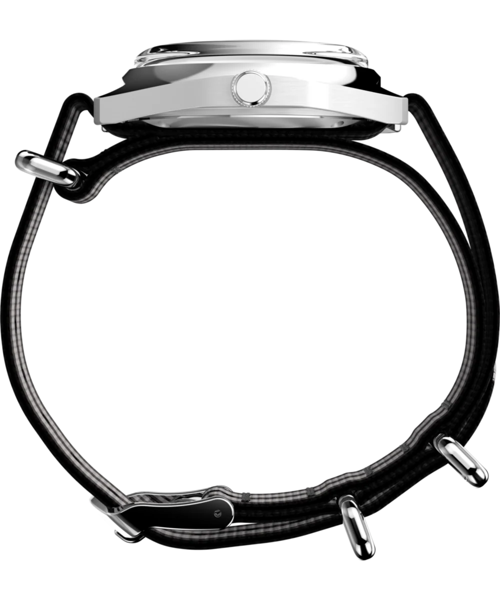 Q Timex® 1975 Enigma 37mm Fabric Strap Watch - Image 2