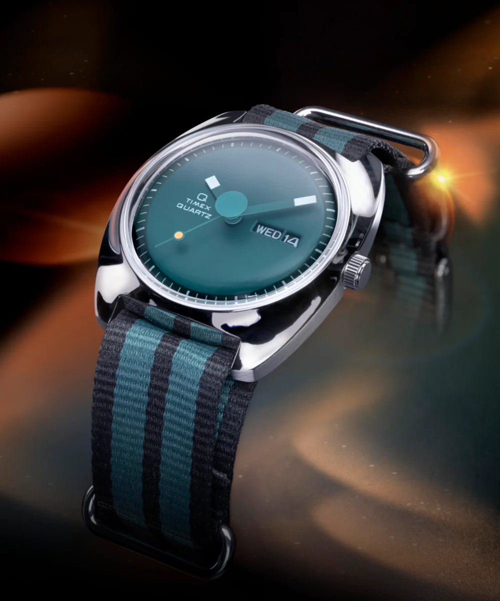 Q Timex® 1975 Enigma 37mm Fabric Strap Watch - Image 6