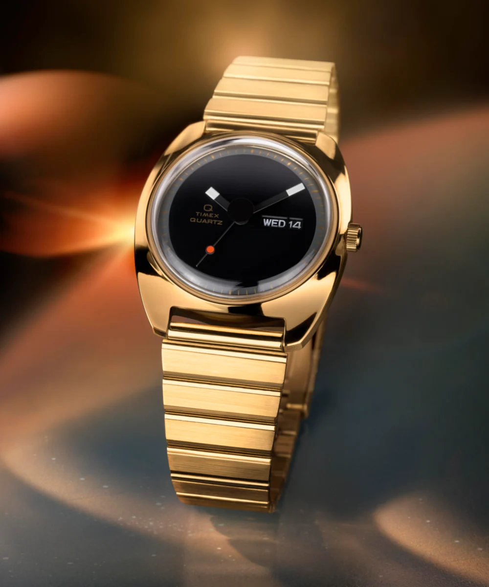 Q Timex® 1975 Enigma 37mm Stainless Steel Bracelet Watch - Image 7
