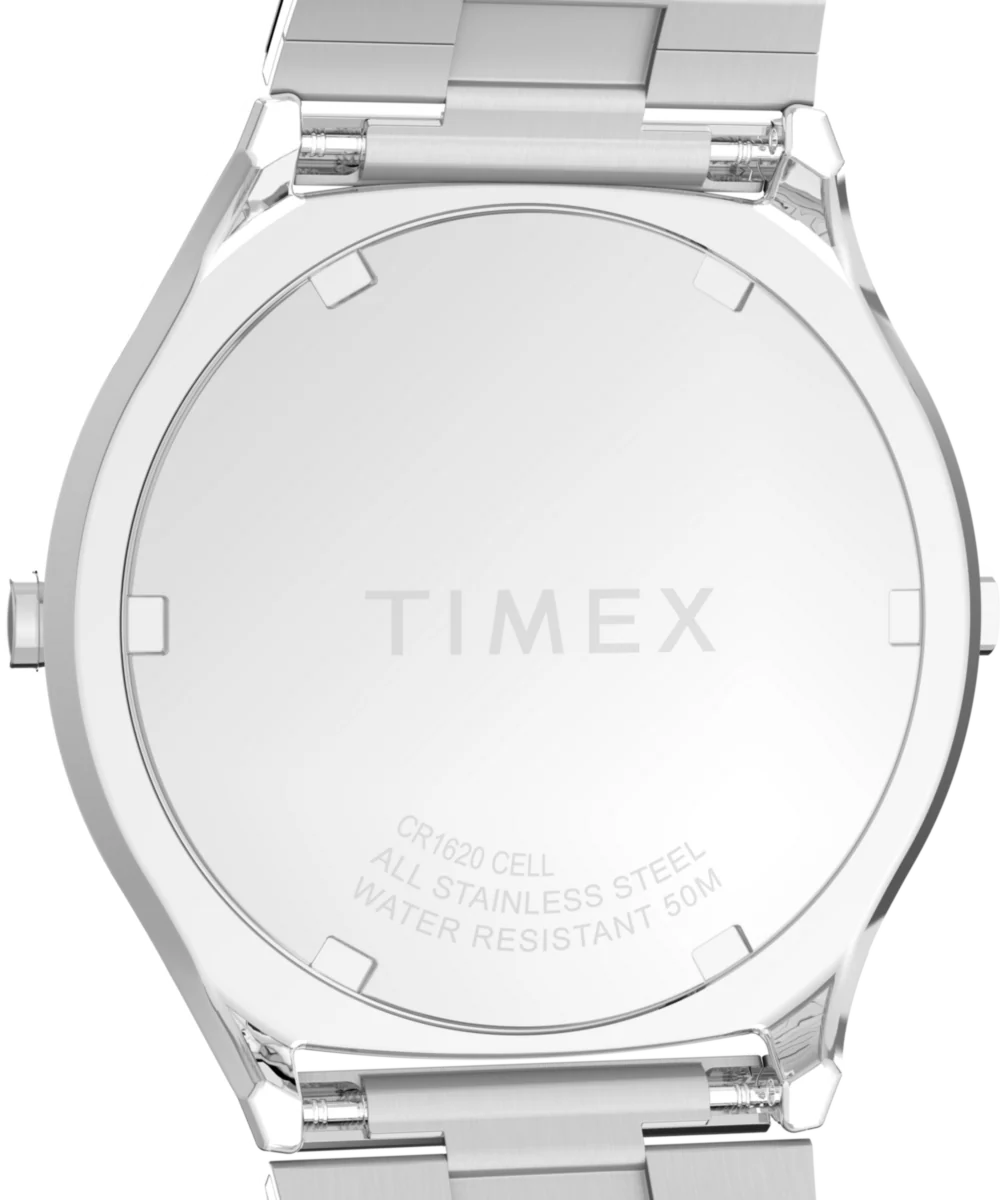 Q Timex® 1975 SSQ Digital Reissue 38mm Stainless Steel Bracelet Watch - Image 4