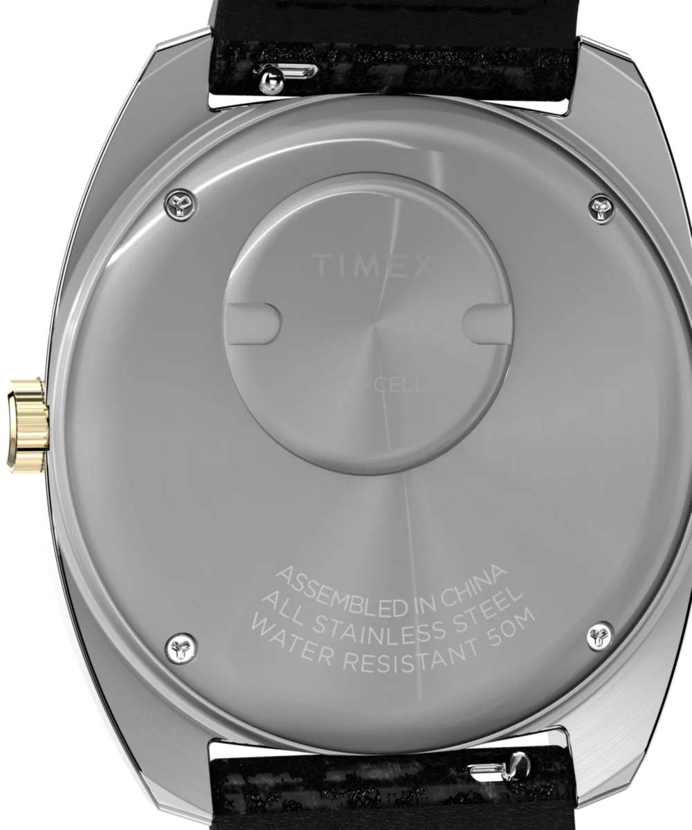 Q Timex® 1978 Day/Date 37.5mm Leather Strap Watch - Image 5
